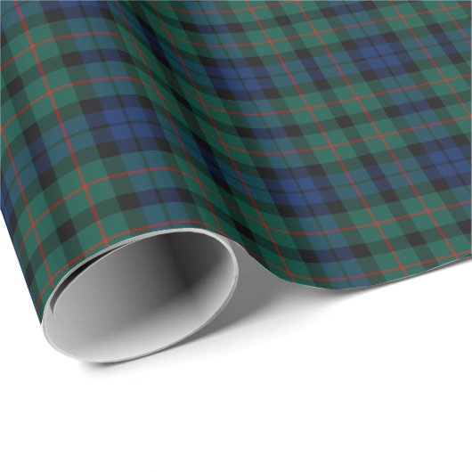 Papier Cadeau MacCallum Clan Tartan (Coin rond)