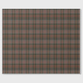 Papier Cadeau MacDonald Clan Patiné Original Tartan écossais (Plat)