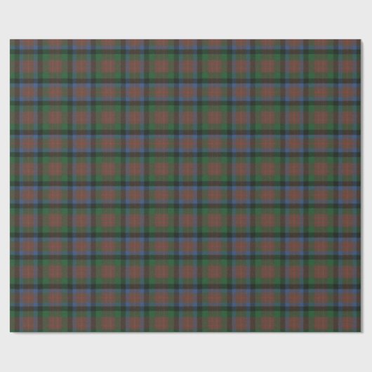 Papier Cadeau MacDuff Chasse Ancien Tartan écossais (Plat)