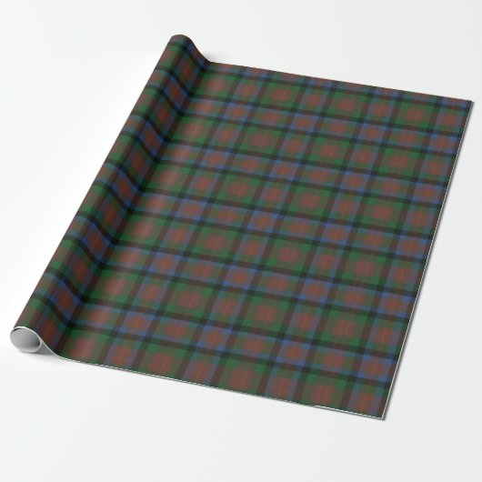 Papier Cadeau MacDuff Chasse Ancien Tartan écossais (Déroulé)