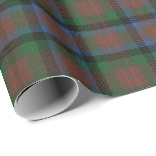 Papier Cadeau MacDuff Chasse Ancien Tartan écossais (Coin rond)