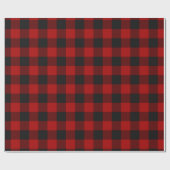 Papier Cadeau MacGregor | Rob Roy | Tartan rouge plaqué de buffl (Plat)