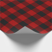 Papier Cadeau MacGregor | Rob Roy | Tartan rouge plaqué de buffl (Coin)