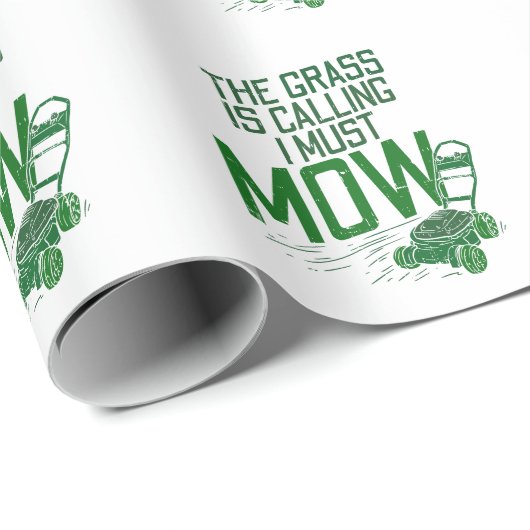 Papier Cadeau Machine à gazon (Coin rond)