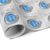 Papier Cadeau Machine à laver (Coin rond)