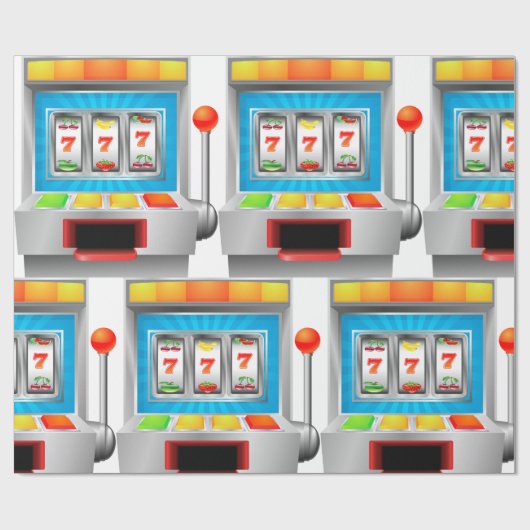 Papier Cadeau Machine à sous (Plat)