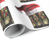 Papier Cadeau Machine à sous de Vegas de Noël (Coin rond)