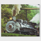 Papier Cadeau Machine à vapeur (Plat)