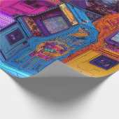 Papier Cadeau Machines à arcades rétro (Coin)