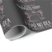 Papier Cadeau Machines à coudre Hobby Artisanat Aimer L'Aiguille (Coin rond)