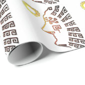 Papier Cadeau Machu Picchu Cusco Pérou (Coin rond)