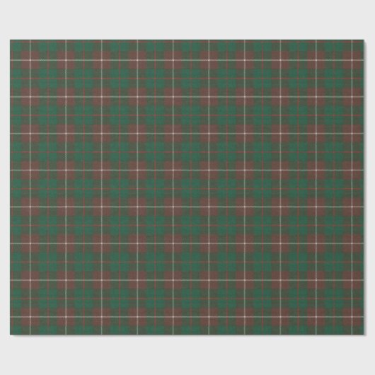Papier Cadeau MacKinnon Chasse Ancien Tartan écossais (Plat)