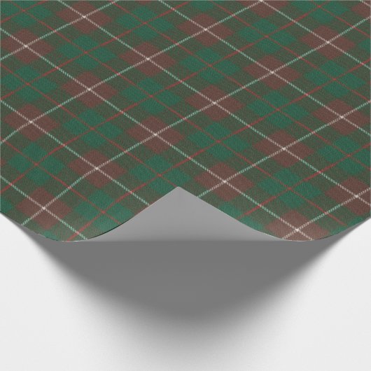Papier Cadeau MacKinnon Chasse Ancien Tartan écossais (Coin)