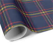 Papier Cadeau MacLean Lochbuie Chasse moderne Tartan écossais (Coin rond)