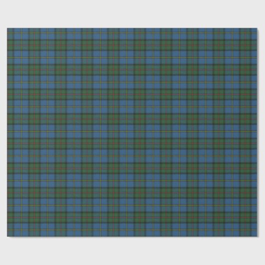 Papier Cadeau MacLeod Harris Ancien Tartan écossais (Plat)