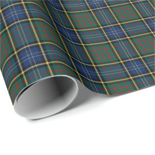 Papier Cadeau MacMillan Clan Tartan de chasse moderne
