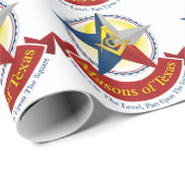 Papier Cadeau Maçons du Texas (Coin rond)