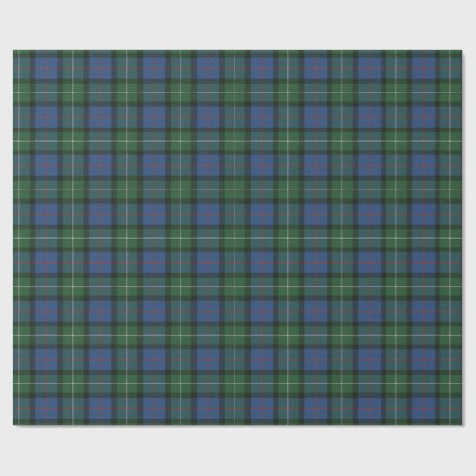 Papier Cadeau MacPhail Chasse Ancien Tartan écossais original (Plat)
