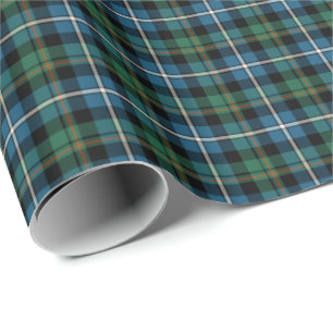 Papier Cadeau MacRae Clan Chasse Tartan