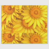 Papier Cadeau Macro couleur orange jaune tournesol fermer (Plat)