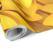 Papier Cadeau Macro couleur orange jaune tournesol fermer (Coin rond)