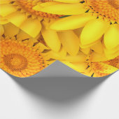 Papier Cadeau Macro couleur orange jaune tournesol fermer (Coin)