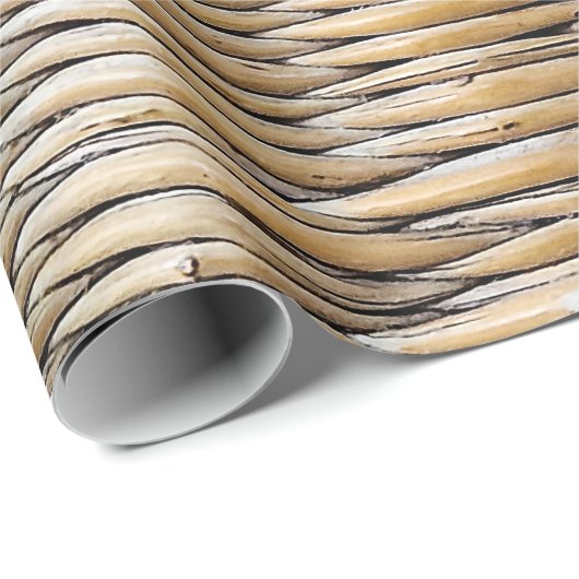 Papier Cadeau Macro du panier (Coin rond)