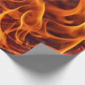 Papier Cadeau macro Flamme d'incendie (Coin)