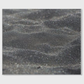 Papier Cadeau Macro sable noir flou (Plat)
