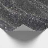 Papier Cadeau Macro sable noir flou (Coin)
