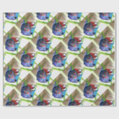 Papier Cadeau Macropodus Opercularis Aquarium Poisson (Plat)