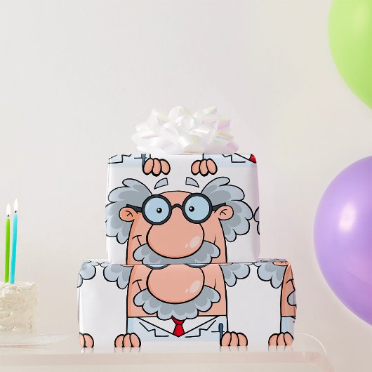 Papier Cadeau Mad Professeur