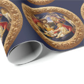 Papier Cadeau Madonna du Magnificat par Sandro Botticelli (Coin rond)