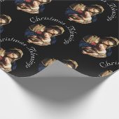 Papier Cadeau Madonna with Christ Child Customizable Christmas (Coin)