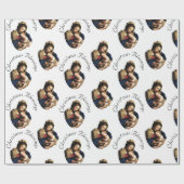 Papier Cadeau Madonna with Christ Child Customizable White (Plat)