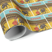 Papier Cadeau Madrid, Espagne (Coin rond)