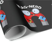 Papier Cadeau Mag nerd Funny Nerd Magnet Pun Dark BG (Coin rond)