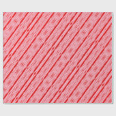 Papier Cadeau Magasin de bonbons rouge rose (Plat)