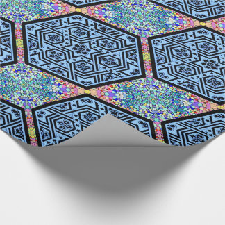 Papier Cadeau Magen David géométrique