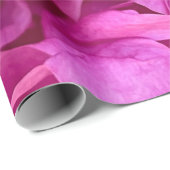 Papier Cadeau Magenta peony closeuse (Coin rond)