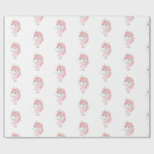 Papier Cadeau Magical Pink Unicorn Ballerina (Plat)