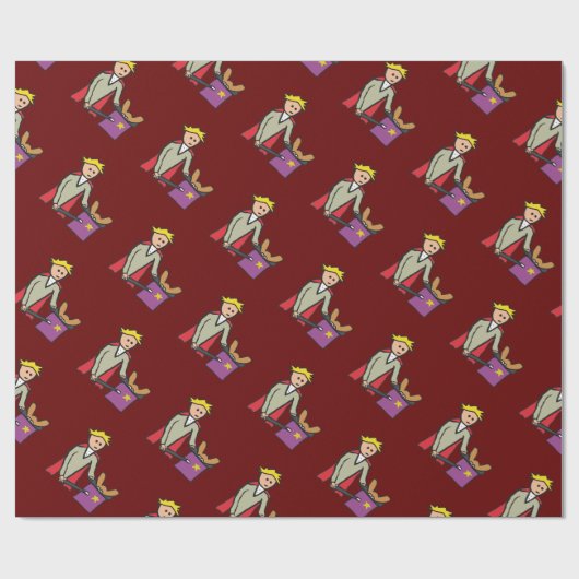 Papier Cadeau Magicien (Plat)