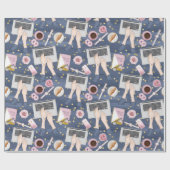 Papier Cadeau Magicien d'ordinateur portable (Plat)