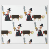 Papier Cadeau Magicien en spectacle (Plat)