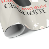 Papier Cadeau Magicien Show Magicien Enfants Anniversaire Nom pe (Coin rond)