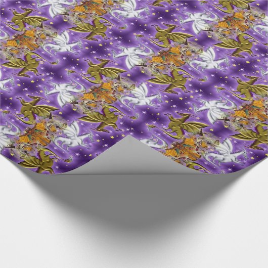 Papier Cadeau Magiciens et dragons (Coin)