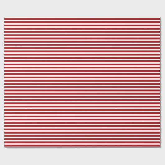 Papier Cadeau Magie de Noël rouge et blanc (Plat)