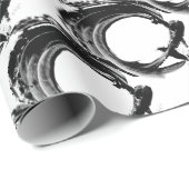 Papier Cadeau magie noire (Coin rond)