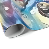 Papier Cadeau Magie spatiale (Coin rond)