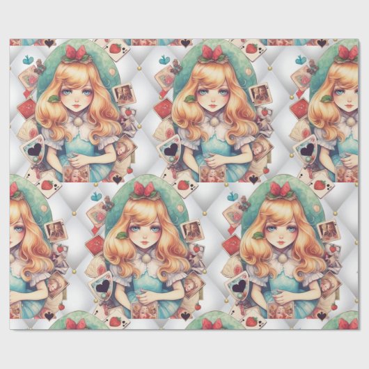 Papier Cadeau Magique Alice Tea Party ! (Plat)